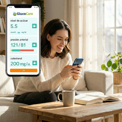 | GlucoCare™ | Monitor de Salud Portátil 3 en 1: Tranquilidad para Todos los Días